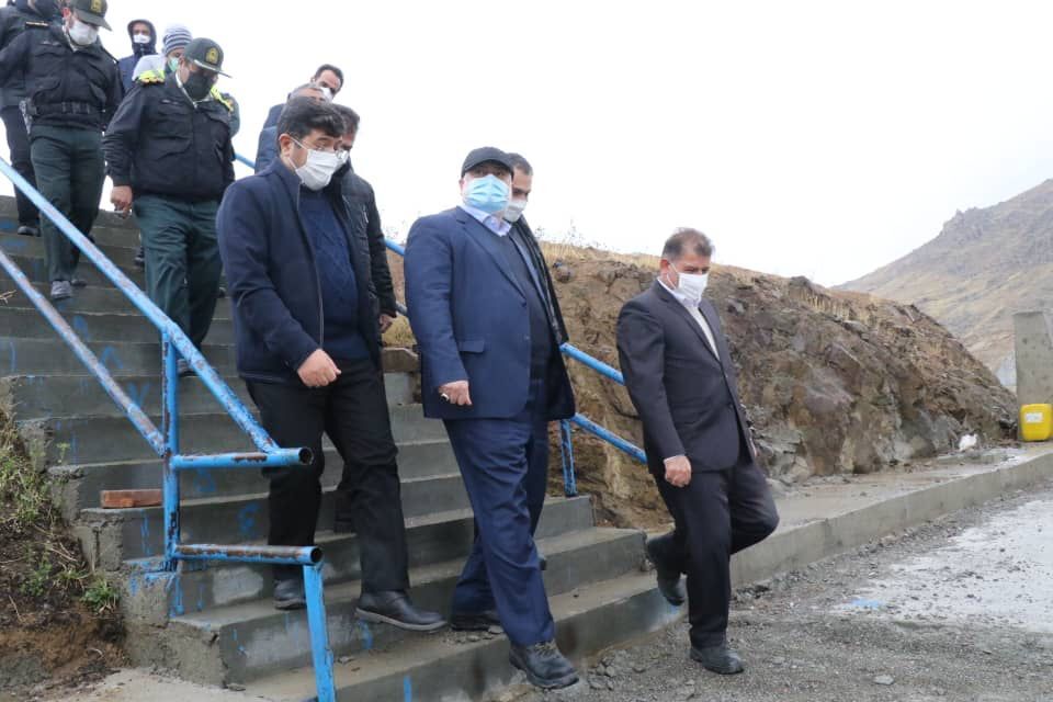 بازدید استاندار از روند احداث تونل دریاچه ارومیه / ۱۴ روز تا پایان + تصاویر